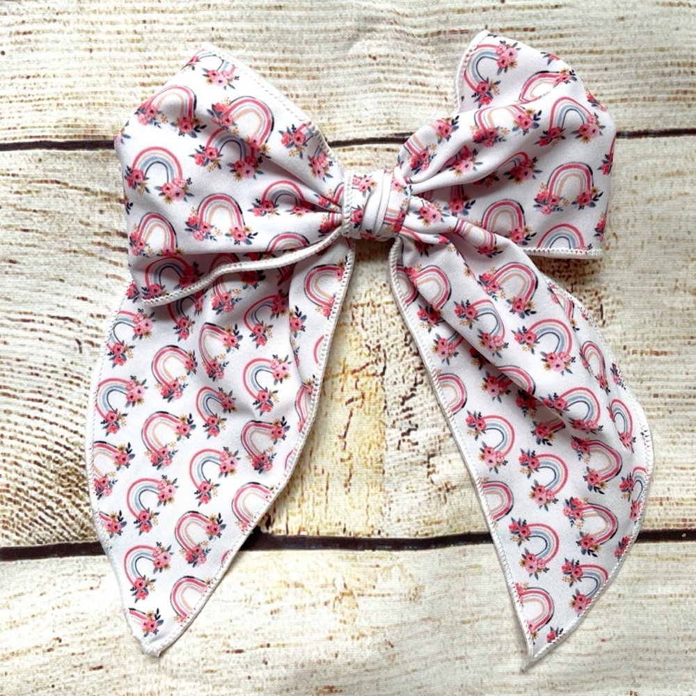 Joyful Rainbows Hair Bow